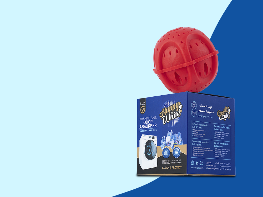 توپ شستشو و جذب بوی نامطبوع ماشین لباسشویی